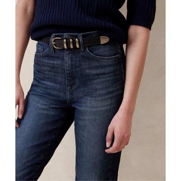 Banana Republic Womens High Rise Skinny Denim Jeans Dark Wash Blue Size 27 - Picture 4 of 14